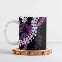 Poni Aloha Hawaii Lei Ceramic Mug Tropical Flowers Elegant Vibe - Polynesian Pride