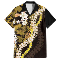 Kula Aloha Hawaii Lei Family Matching Short Sleeve Bodycon Dress and Hawaiian Shirt Tropical Flowers Elegant Vibe - Polynesian Pride