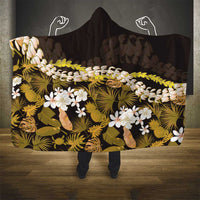 Kula Aloha Hawaii Lei Hooded Blanket Tropical Flowers Elegant Vibe - Polynesian Pride