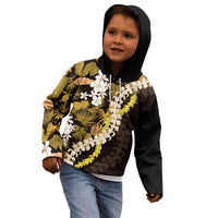 Kula Aloha Hawaii Lei Kid Hoodie Tropical Flowers Elegant Vibe - Polynesian Pride