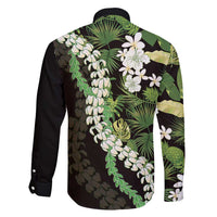 Omaomao Aloha Hawaii Lei Family Matching Short Sleeve Bodycon Dress and Hawaiian Shirt Tropical Flowers Elegant Vibe LT14 - Polynesian Pride