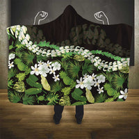 Omaomao Aloha Hawaii Lei Hooded Blanket Tropical Flowers Elegant Vibe - Polynesian Pride