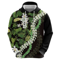 Omaomao Aloha Hawaii Lei Hoodie Tropical Flowers Elegant Vibe - Polynesian Pride
