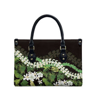 Omaomao Aloha Hawaii Lei Leather Bag Tropical Flowers Elegant Vibe - Polynesian Pride