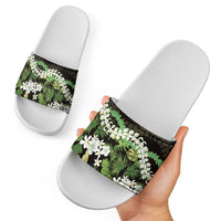 Omaomao Aloha Hawaii Lei Slide Sandals Tropical Flowers Elegant Vibe - Polynesian Pride