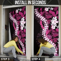 Akala Aloha Hawaii Lei Door Cover Tropical Flowers Elegant Vibe - Polynesian Pride