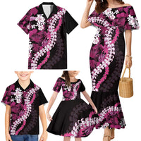 Akala Aloha Hawaii Lei Family Matching Mermaid Dress and Hawaiian Shirt Tropical Flowers Elegant Vibe LT14 - Polynesian Pride