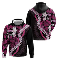 Akala Aloha Hawaii Lei Hoodie Tropical Flowers Elegant Vibe - Polynesian Pride