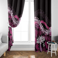 Akala Aloha Hawaii Lei Window Curtain Tropical Flowers Elegant Vibe - Polynesian Pride