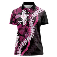 Akala Aloha Hawaii Lei Women Polo Shirt Tropical Flowers Elegant Vibe - Polynesian Pride