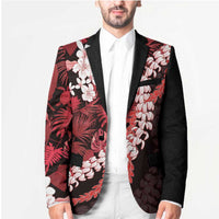 Ulaula Aloha Hawaii Lei Blazer Tropical Flowers Elegant Vibe - Polynesian Pride