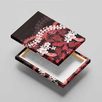 Ulaula Aloha Hawaii Lei Canvas Wall Art Tropical Flowers Elegant Vibe - Polynesian Pride