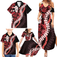 Ulaula Aloha Hawaii Lei Family Matching Summer Maxi Dress and Hawaiian Shirt Tropical Flowers Elegant Vibe LT14 - Polynesian Pride
