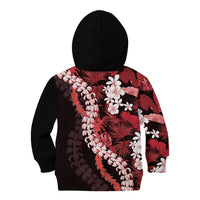 Ulaula Aloha Hawaii Lei Kid Hoodie Tropical Flowers Elegant Vibe - Polynesian Pride