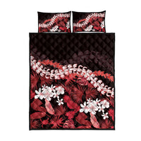 Ulaula Aloha Hawaii Lei Quilt Bed Set Tropical Flowers Elegant Vibe - Polynesian Pride