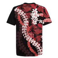 Ulaula Aloha Hawaii Lei Rugby Jersey Tropical Flowers Elegant Vibe - Polynesian Pride