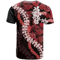 Ulaula Aloha Hawaii Lei T Shirt Tropical Flowers Elegant Vibe - Polynesian Pride