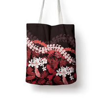 Ulaula Aloha Hawaii Lei Tote Bag Tropical Flowers Elegant Vibe - Polynesian Pride