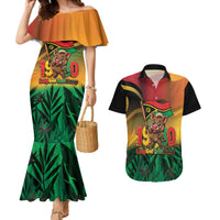 Vanuatu Independence Day Couples Matching Mermaid Dress and Hawaiian Shirt Chibi Boar Proud To Be A Ni-Van