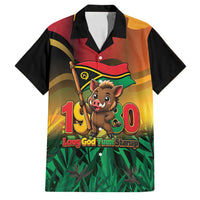 Vanuatu Independence Day Family Matching Summer Maxi Dress and Hawaiian Shirt Chibi Boar Proud To Be A Ni-Van LT14 Dad's Shirt - Short Sleeve Multicolor - Polynesian Pride