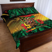 Vanuatu Independence Day Quilt Bed Set Chibi Boar Proud To Be A Ni-Van