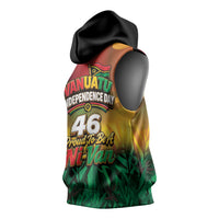Vanuatu Independence Day Sleeveless Hoodie Chibi Boar Proud To Be A Ni-Van