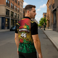 Vanuatu Independence Day Zipper Polo Shirt Chibi Boar Proud To Be A Ni-Van LT14 - Polynesian Pride