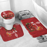 Tonga Rugby Custom Bathroom Set 2026 Go Ikale Tahi Ngatu Pattern