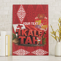 Tonga Rugby Custom Canvas Wall Art 2026 Go Ikale Tahi Ngatu Pattern