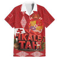 Tonga Rugby Custom Family Matching Long Sleeve Bodycon Dress and Hawaiian Shirt 2026 Go Ikale Tahi Ngatu Pattern
