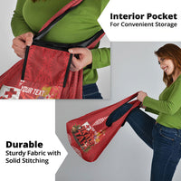 Tonga Rugby Custom Grocery Bag 2026 Go Ikale Tahi Ngatu Pattern