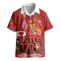 Tonga Rugby Custom Kid Hawaiian Shirt 2026 Go Ikale Tahi Ngatu Pattern LT14 - Polynesian Pride