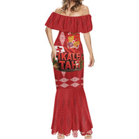 Tonga Rugby Custom Mermaid Dress 2026 Go Ikale Tahi Ngatu Pattern