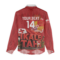 Tonga Rugby Custom Women Casual Shirt 2026 Go Ikale Tahi Ngatu Pattern