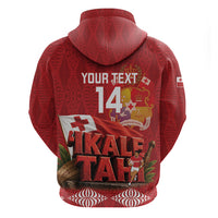 Tonga Rugby Custom Zip Hoodie 2026 Go Ikale Tahi Ngatu Pattern