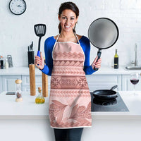 Pastel Pink Samoa Siapo Teuila Flowers Apron - Polynesian Pride