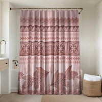 Pastel Pink Samoa Siapo Teuila Flowers Bathroom Set - Polynesian Pride