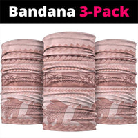 Pastel Pink Samoa Siapo Teuila Flowers Neck Gaiter - Polynesian Pride