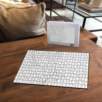 Polynesia White Sunday Puzzle Plumeria Polynesian Tribal Grey Color - Polynesian Pride