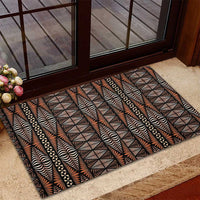 Malo e lelei Tonga Rubber Doormat Tongan Ngatu Vintage Brown - Polynesian Pride