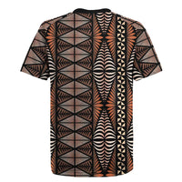 Malo e lelei Tonga Rugby Jersey Tongan Ngatu Vintage Brown - Polynesian Pride