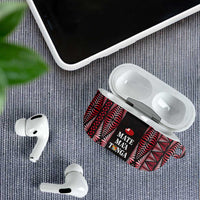 Tonga Rugby AirPods Case 2025 Mate Maa Tonga Ngatu Motif - Polynesian Pride