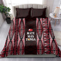 Tonga Rugby Bedding Set 2025 Mate Maa Tonga Ngatu Motif - Polynesian Pride