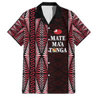 Tonga Rugby Personalised Family Matching Summer Maxi Dress and Hawaiian Shirt 2025 Mate Maa Tonga Ngatu Motif - Polynesian Pride