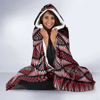 Tonga Rugby Hooded Blanket 2025 Mate Maa Tonga Ngatu Motif - Polynesian Pride