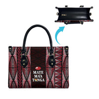 Tonga Rugby Leather Bag 2025 Mate Maa Tonga Ngatu Motif - Polynesian Pride