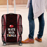Tonga Rugby Luggage Cover 2025 Mate Maa Tonga Ngatu Motif - Polynesian Pride