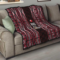 Tonga Rugby Quilt 2025 Mate Maa Tonga Ngatu Motif - Polynesian Pride