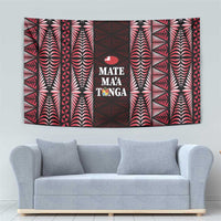 Tonga Rugby Tapestry 2025 Mate Maa Tonga Ngatu Motif - Polynesian Pride
