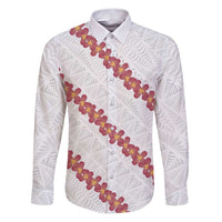 White Sunday Tonga Fakame Family Matching Puletasi and Hawaiian Shirt Tongan Ngatu Heilala Lei - Polynesian Pride
